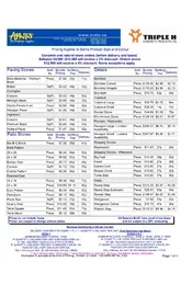 Triple-H Price Sheet